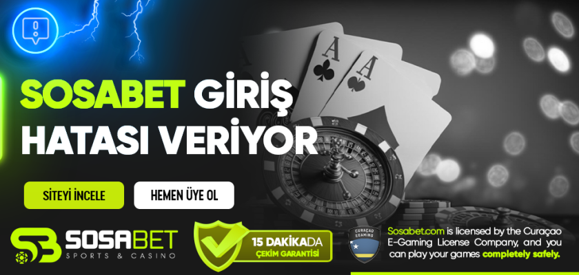 Sosabet Giriş Hatası Veriyor