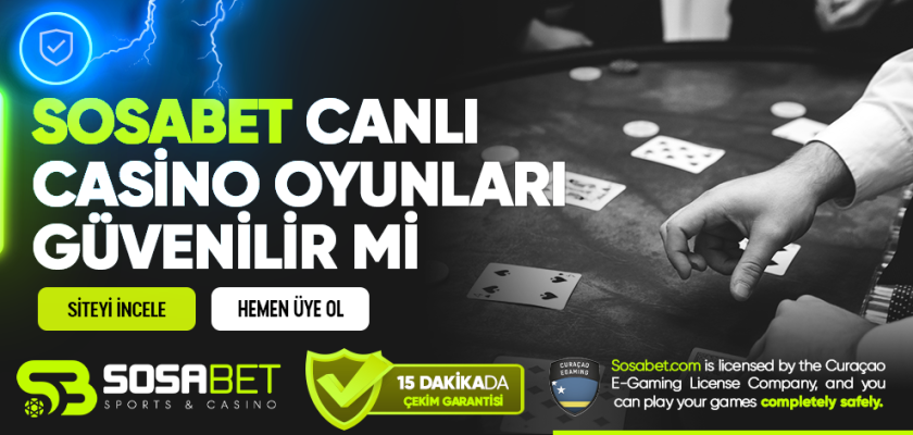 Sosabet Canlı Casino Oyunları Güvenilir Mi