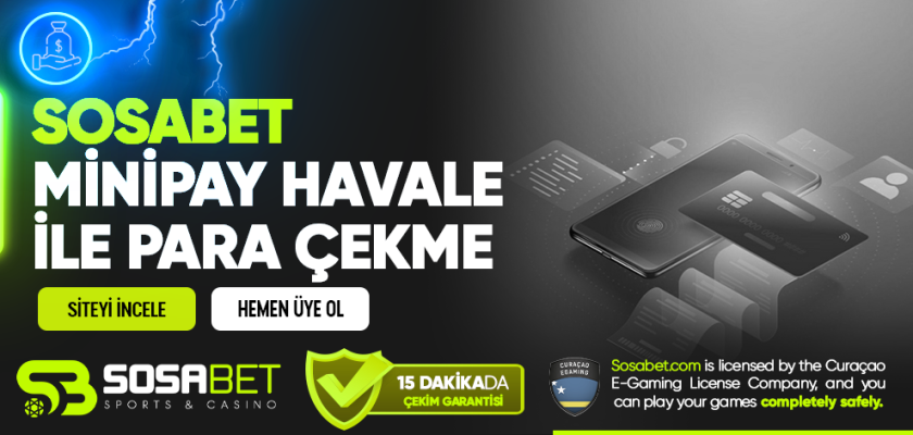 Sosabet Minipay Havale ile Para Çekme